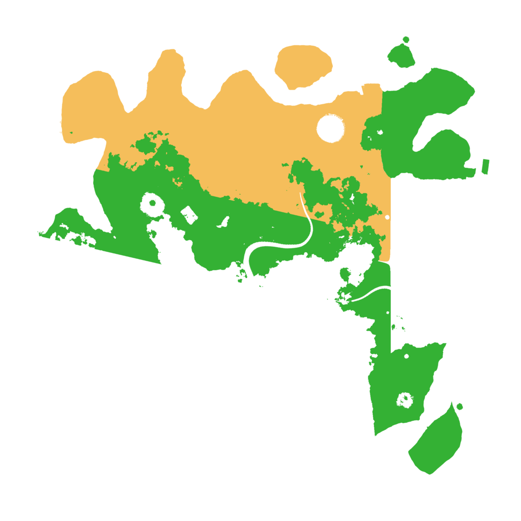 Biome Rust Map: Procedural Map, Size: 3300, Seed: 2030989905