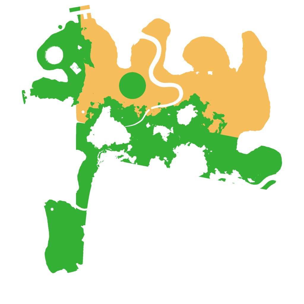 Biome Rust Map: Procedural Map, Size: 3000, Seed: 1926559777