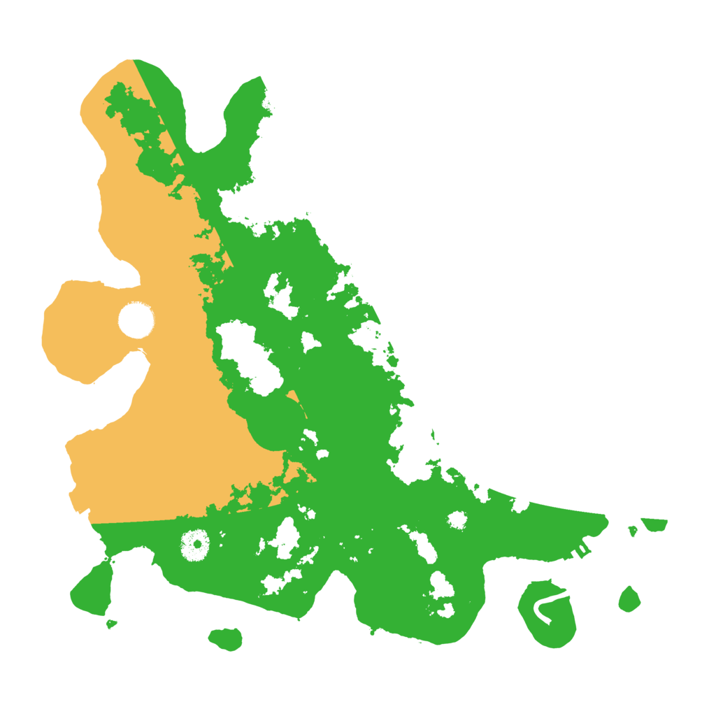 Biome Rust Map: Procedural Map, Size: 3500, Seed: 99883377