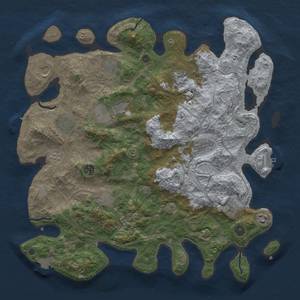 Thumbnail Rust Map: Procedural Map, Size: 4250, Seed: 137304651, 19 Monuments