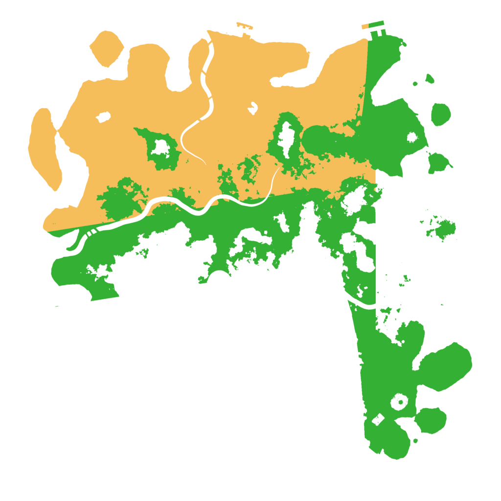 Biome Rust Map: Procedural Map, Size: 4500, Seed: 1532665431