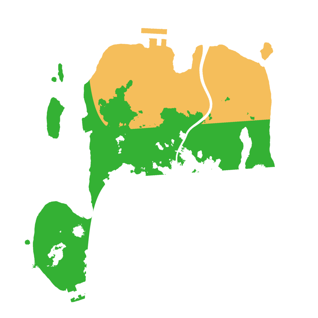 Biome Rust Map: Procedural Map, Size: 2500, Seed: 1844415187