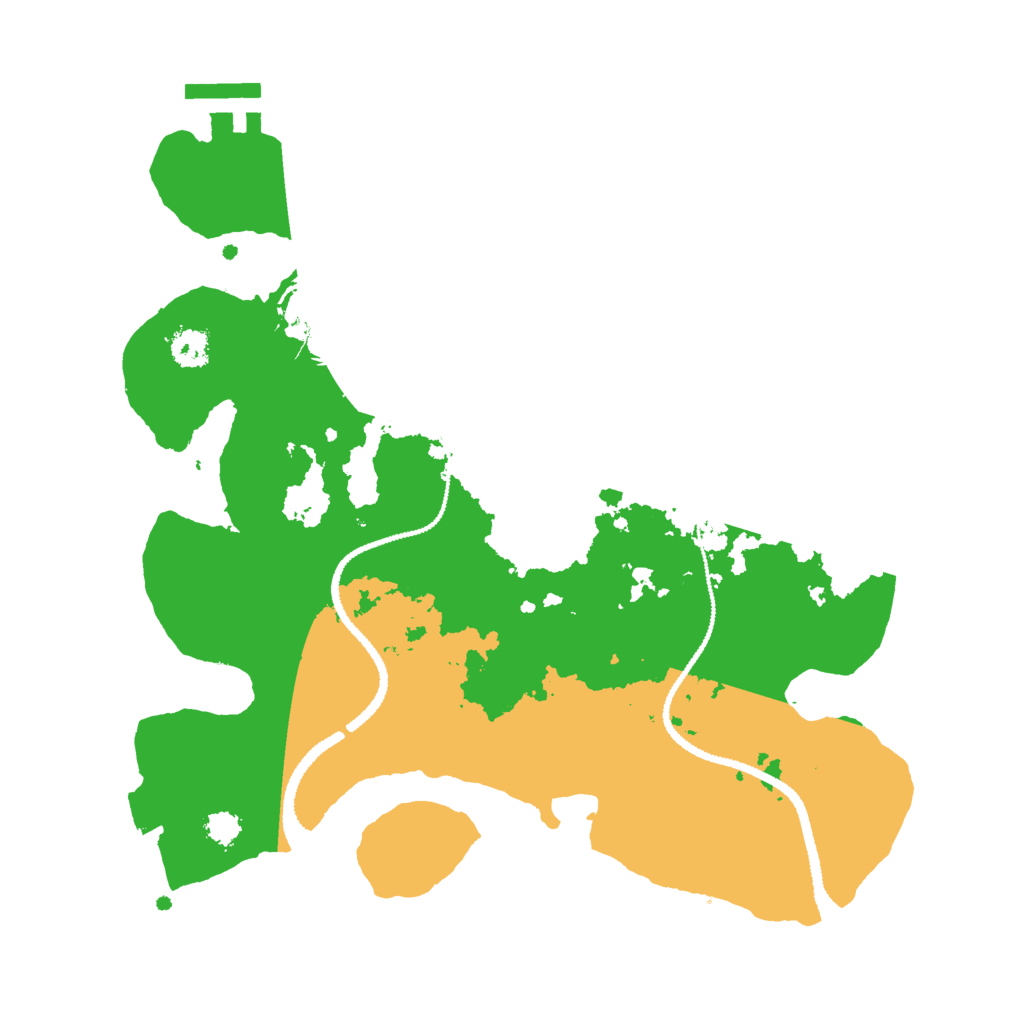 Biome Rust Map: Procedural Map, Size: 2723, Seed: 13825