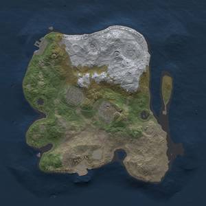 Thumbnail Rust Map: Procedural Map, Size: 2500, Seed: 865434789, 9 Monuments