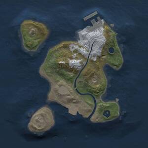 Thumbnail Rust Map: Procedural Map, Size: 2000, Seed: 1473311375, 3 Monuments