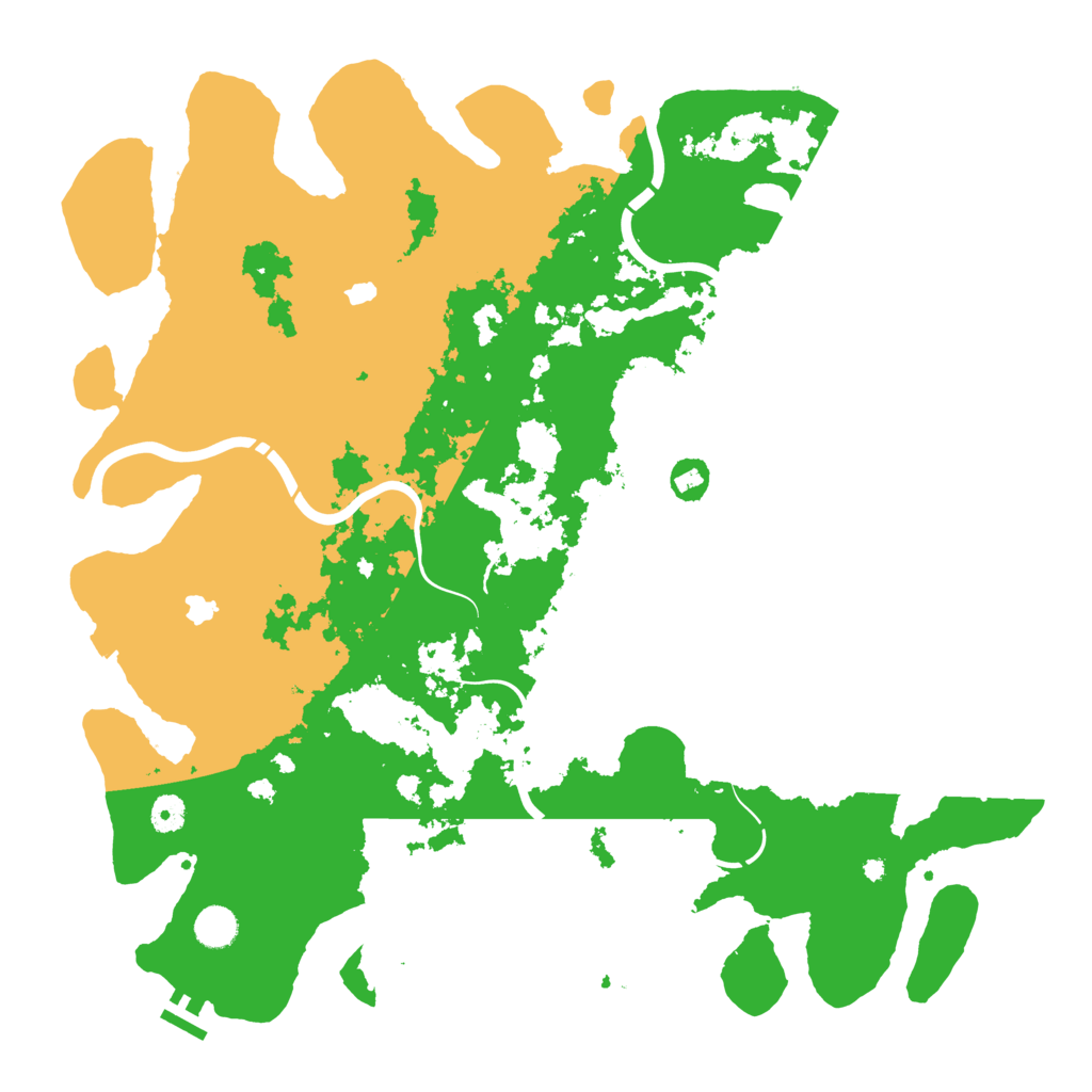 Biome Rust Map: Procedural Map, Size: 4500, Seed: 488805596