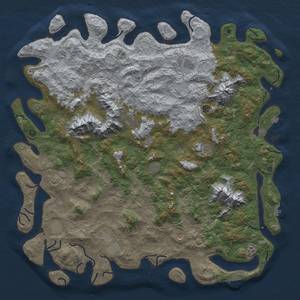 Thumbnail Rust Map: Procedural Map, Size: 6000, Seed: 5876, 19 Monuments