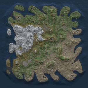 Thumbnail Rust Map: Procedural Map, Size: 4250, Seed: 1054633770, 19 Monuments