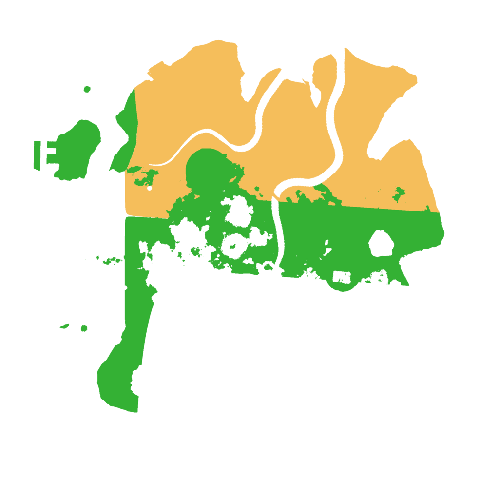 Biome Rust Map: Procedural Map, Size: 3000, Seed: 4116