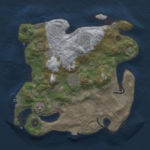 Thumbnail Rust Map: Procedural Map, Size: 3000, Seed: 139028470, 13 Monuments