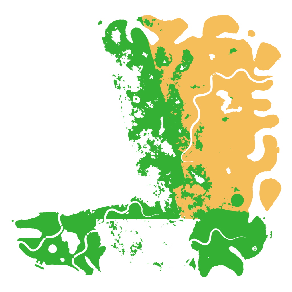 Biome Rust Map: Procedural Map, Size: 6000, Seed: 9673432