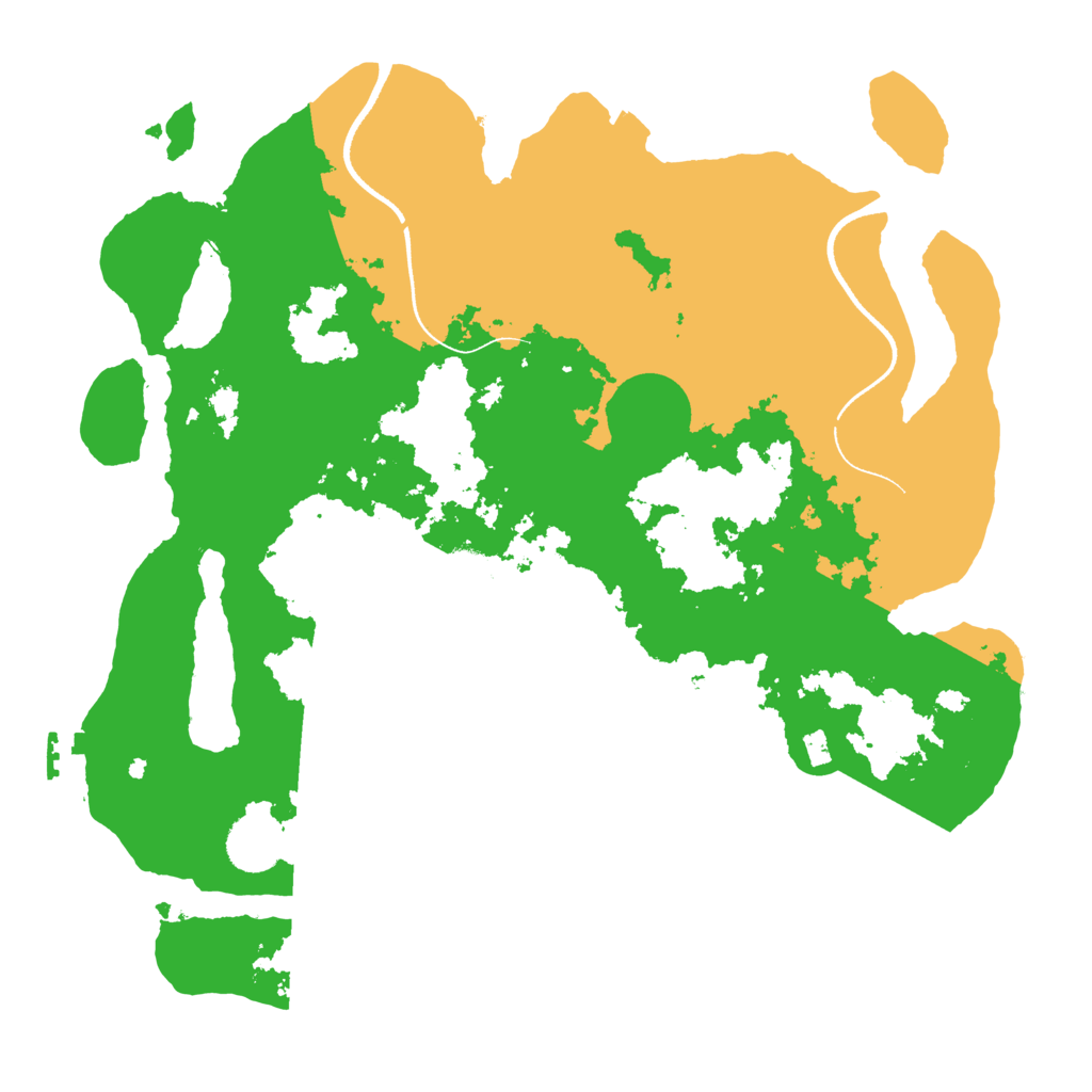 Biome Rust Map: Procedural Map, Size: 3500, Seed: 580666650