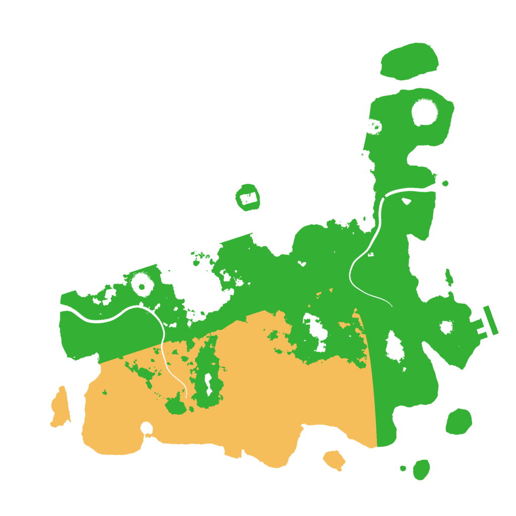 Biome Rust Map: Procedural Map, Size: 3500, Seed: 812358329