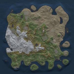 Thumbnail Rust Map: Procedural Map, Size: 4000, Seed: 7032024, 19 Monuments