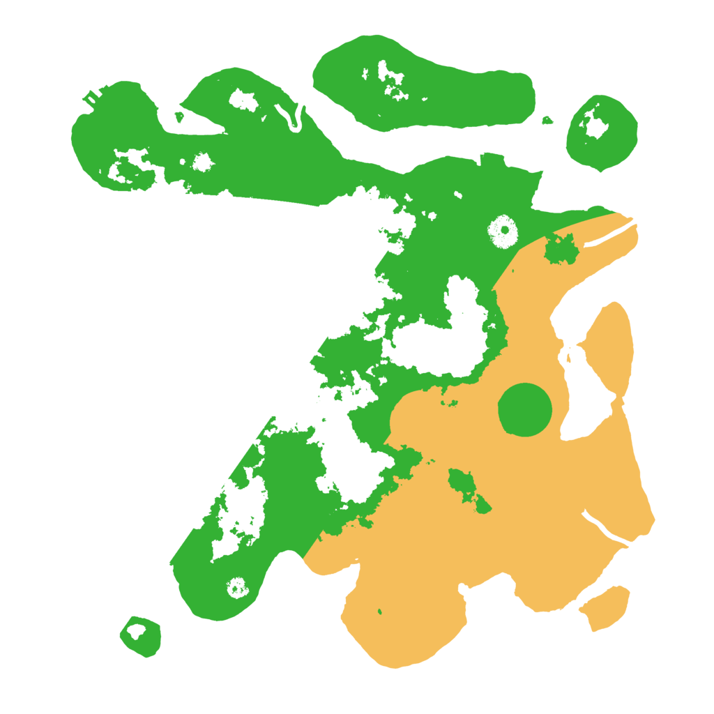 Biome Rust Map: Procedural Map, Size: 3500, Seed: 33201200