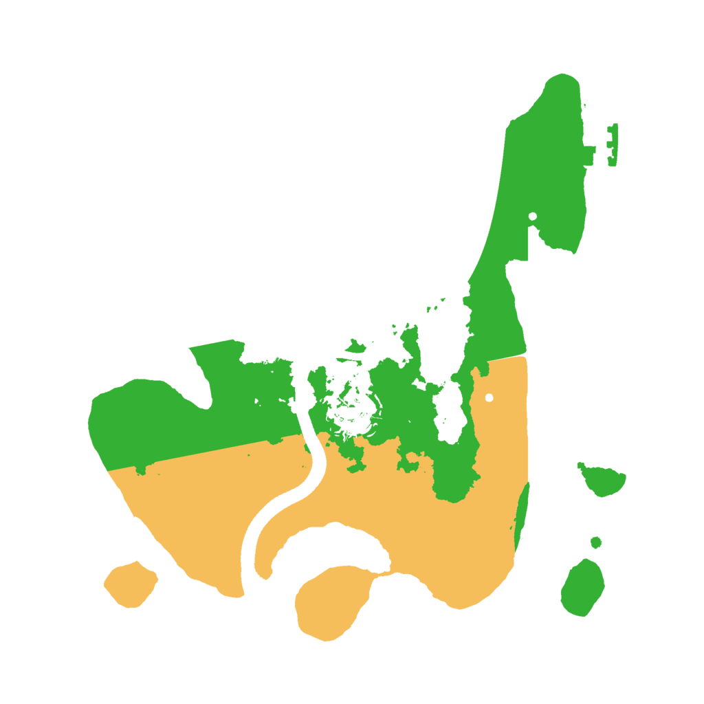 Biome Rust Map: Procedural Map, Size: 2500, Seed: 497916749