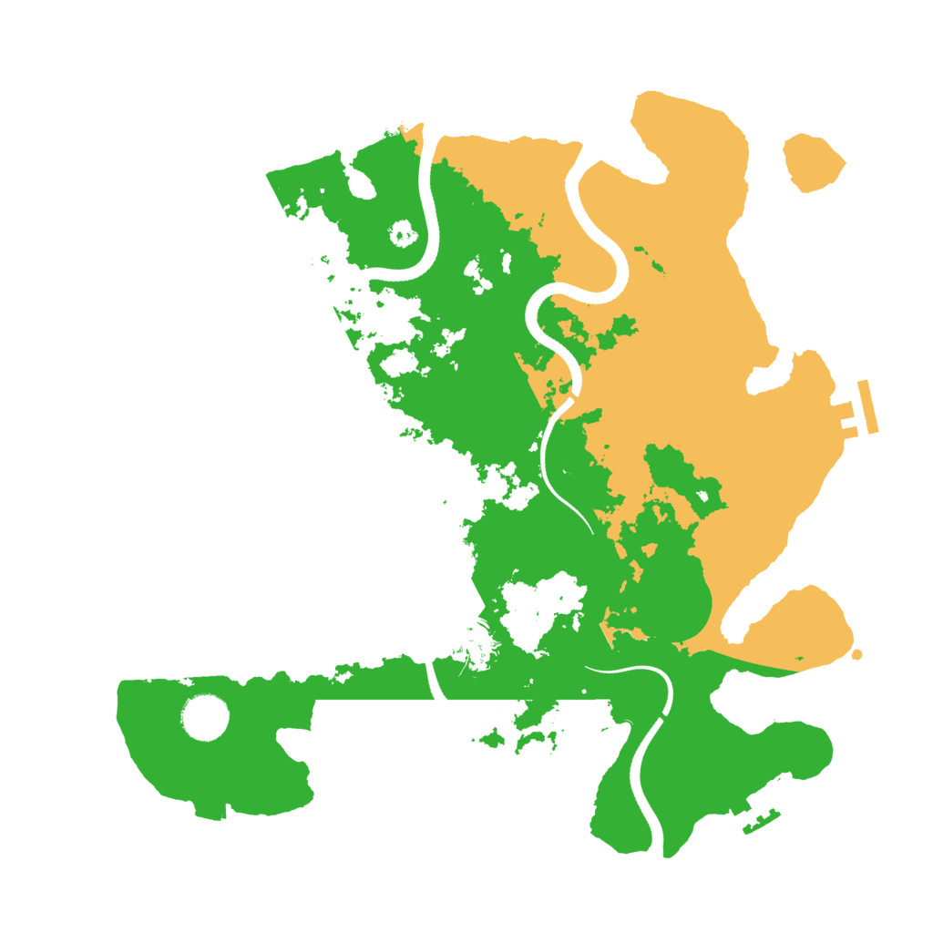 Biome Rust Map: Procedural Map, Size: 3500, Seed: 84162161