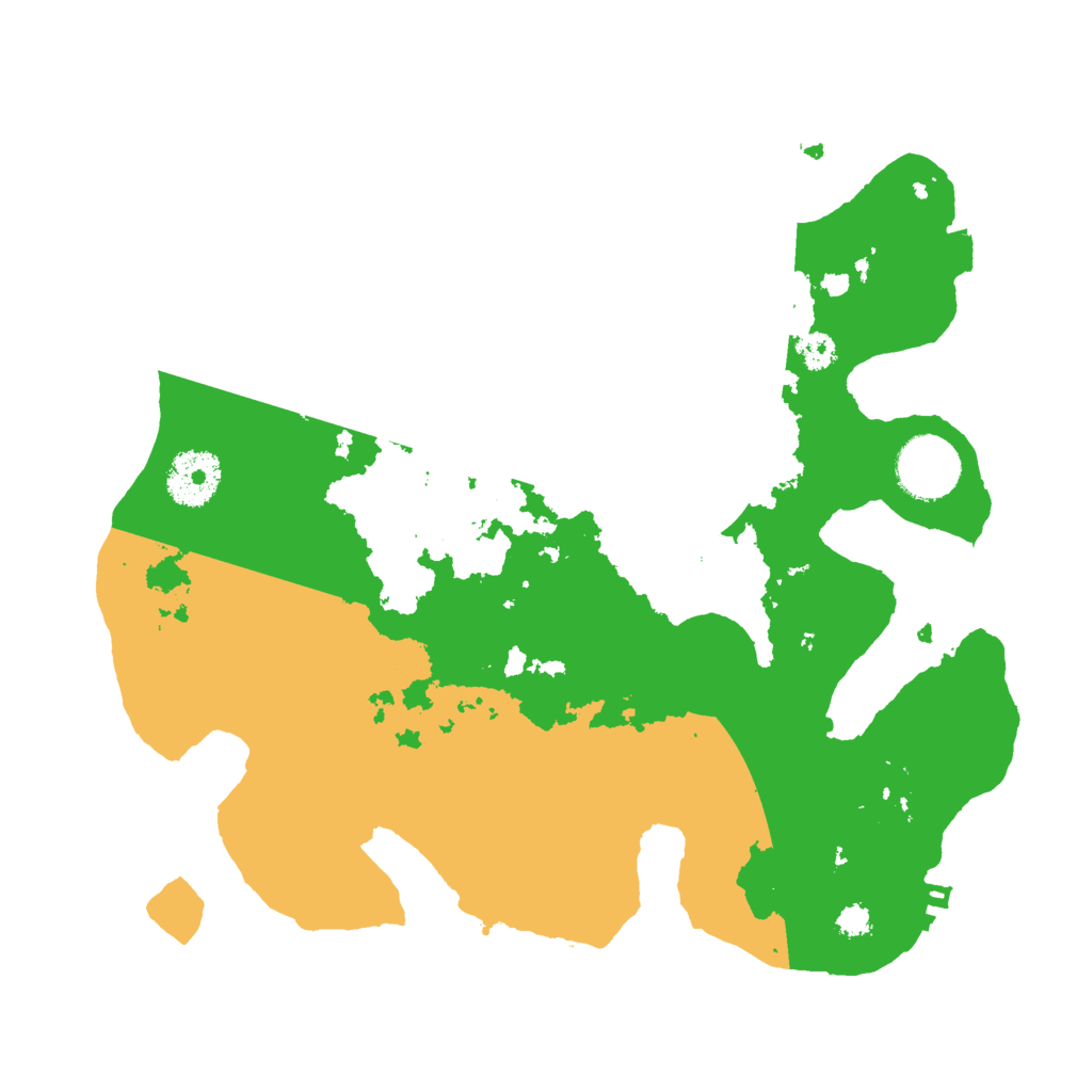 Biome Rust Map: Procedural Map, Size: 3000, Seed: 23123343