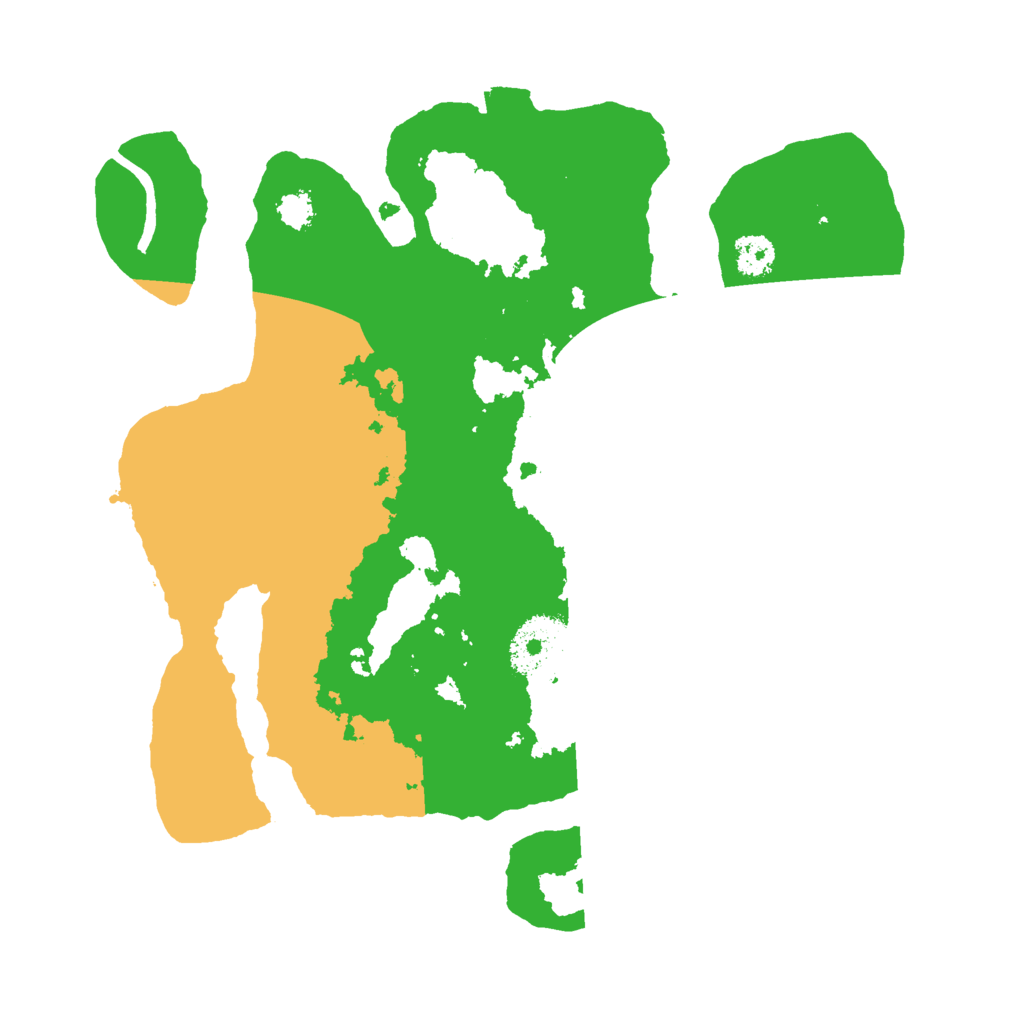 Biome Rust Map: Procedural Map, Size: 2600, Seed: 1101345463