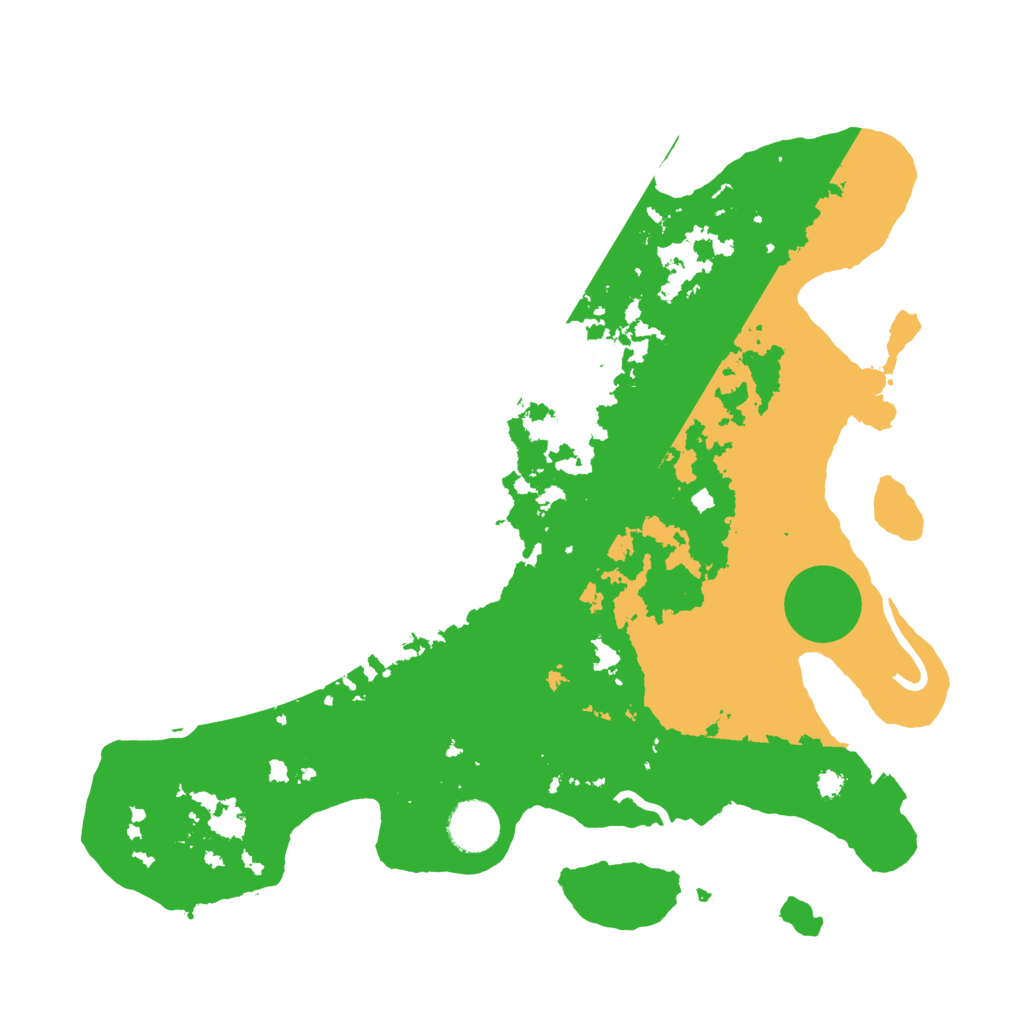 Biome Rust Map: Procedural Map, Size: 3500, Seed: 857207540