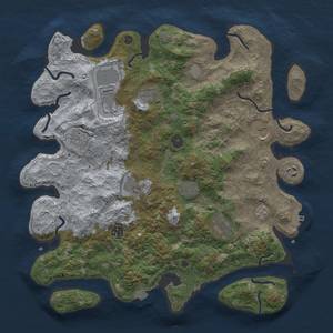 Thumbnail Rust Map: Procedural Map, Size: 4000, Seed: 1397825762, 17 Monuments
