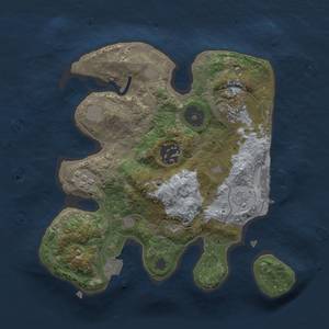 Thumbnail Rust Map: Procedural Map, Size: 2400, Seed: 2076304938, 9 Monuments