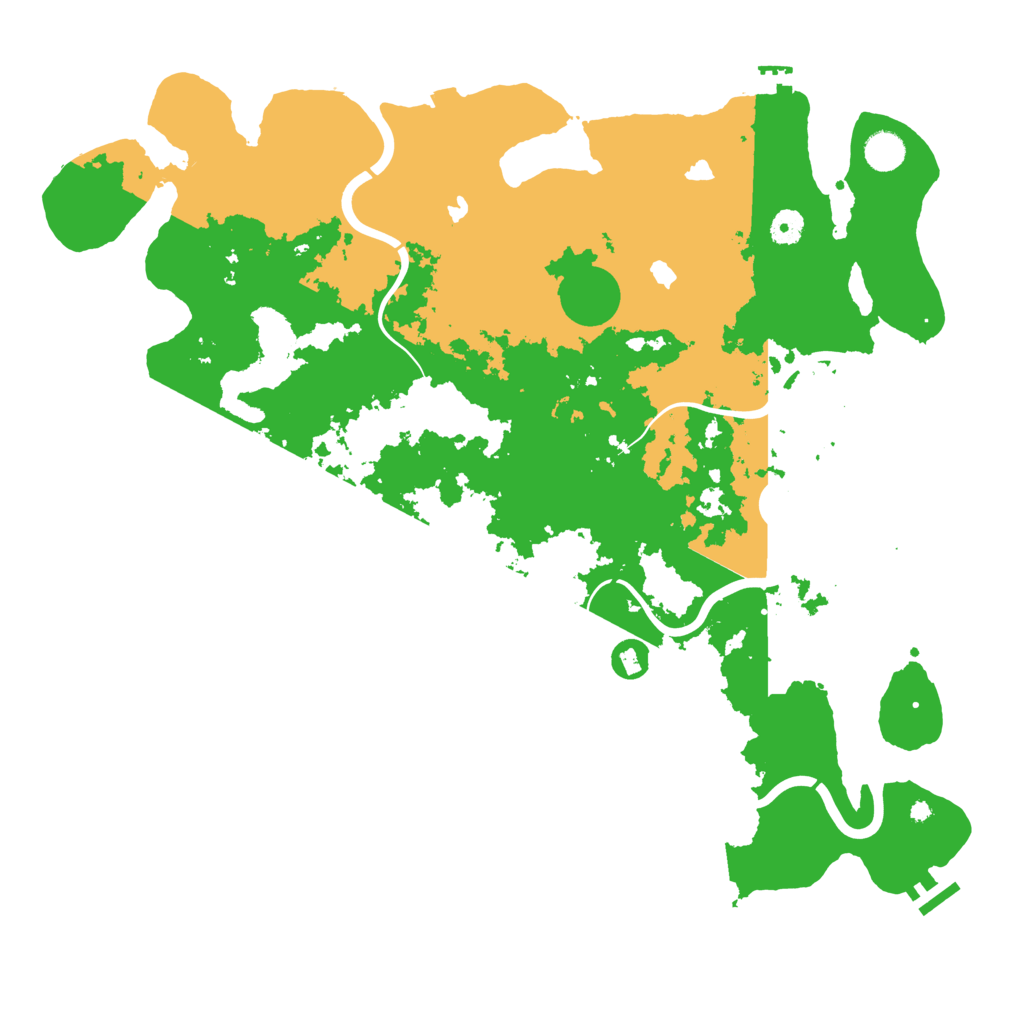Biome Rust Map: Procedural Map, Size: 4500, Seed: 1998155990