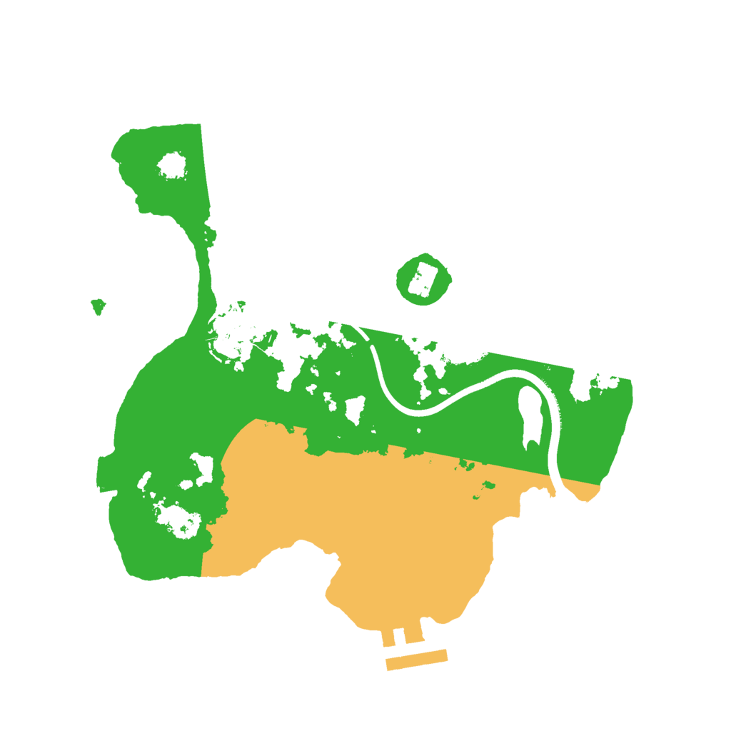 Biome Rust Map: Procedural Map, Size: 2400, Seed: 1950087167