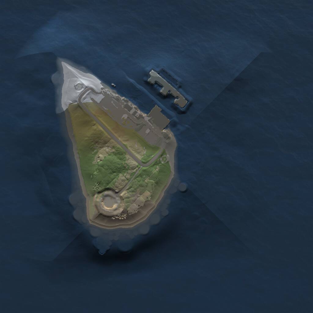 Rust Map: Procedural Map, Size: 1000, Seed: 2654, 2 Monuments