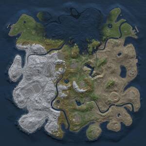 Thumbnail Rust Map: Procedural Map, Size: 4500, Seed: 1882492130, 15 Monuments
