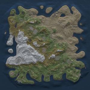 Thumbnail Rust Map: Procedural Map, Size: 4500, Seed: 1074238471, 19 Monuments