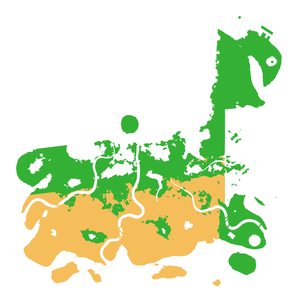Biome Rust Map: Procedural Map, Size: 4500, Seed: 1299134801