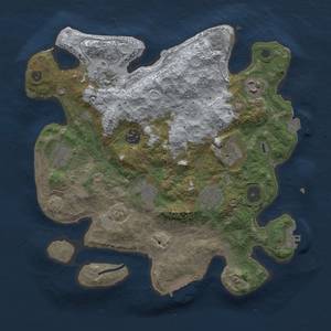 Thumbnail Rust Map: Procedural Map, Size: 3250, Seed: 387728547, 16 Monuments