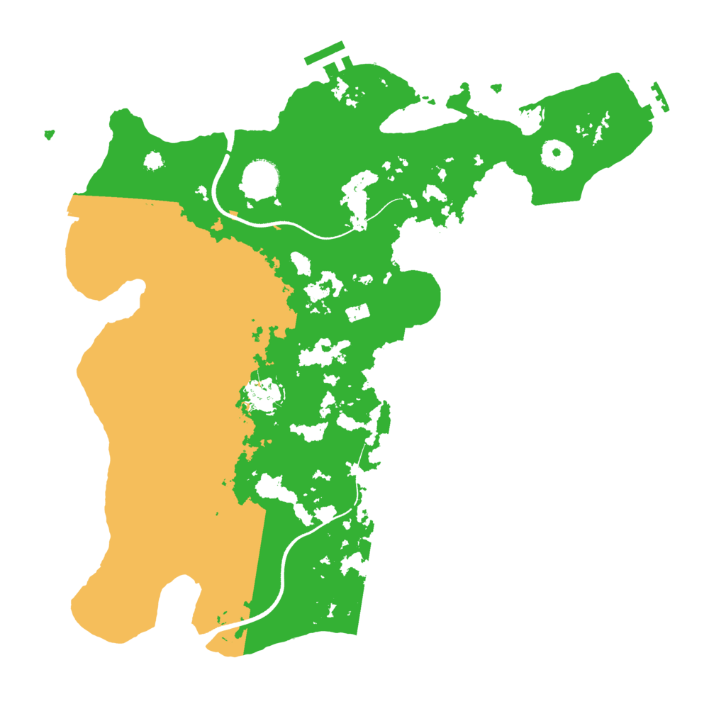 Biome Rust Map: Procedural Map, Size: 3500, Seed: 960294685
