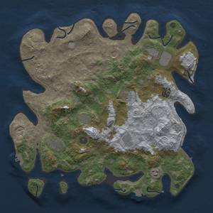 Thumbnail Rust Map: Procedural Map, Size: 4000, Seed: 866880781, 18 Monuments