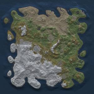 Thumbnail Rust Map: Procedural Map, Size: 4500, Seed: 1071318470, 19 Monuments