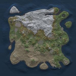 Thumbnail Rust Map: Procedural Map, Size: 3500, Seed: 1509, 15 Monuments