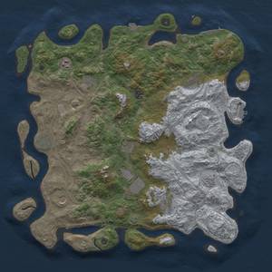 Thumbnail Rust Map: Procedural Map, Size: 4500, Seed: 2136525079, 19 Monuments