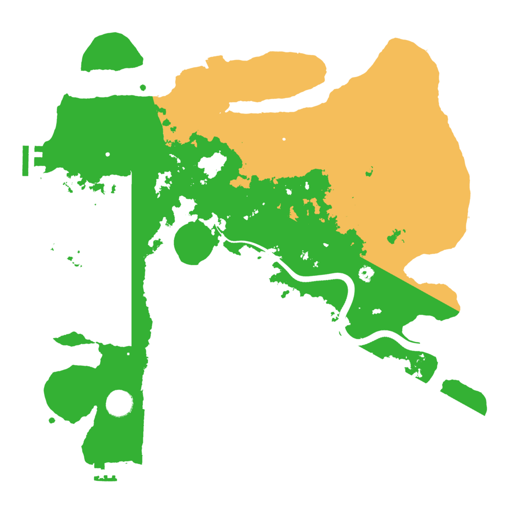 Biome Rust Map: Procedural Map, Size: 3500, Seed: 586476235