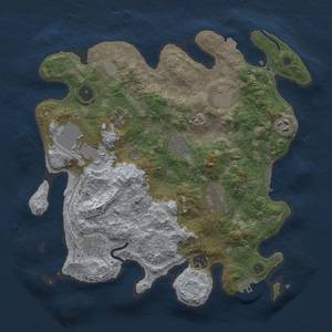 Thumbnail Rust Map: Procedural Map, Size: 3500, Seed: 612933338, 16 Monuments