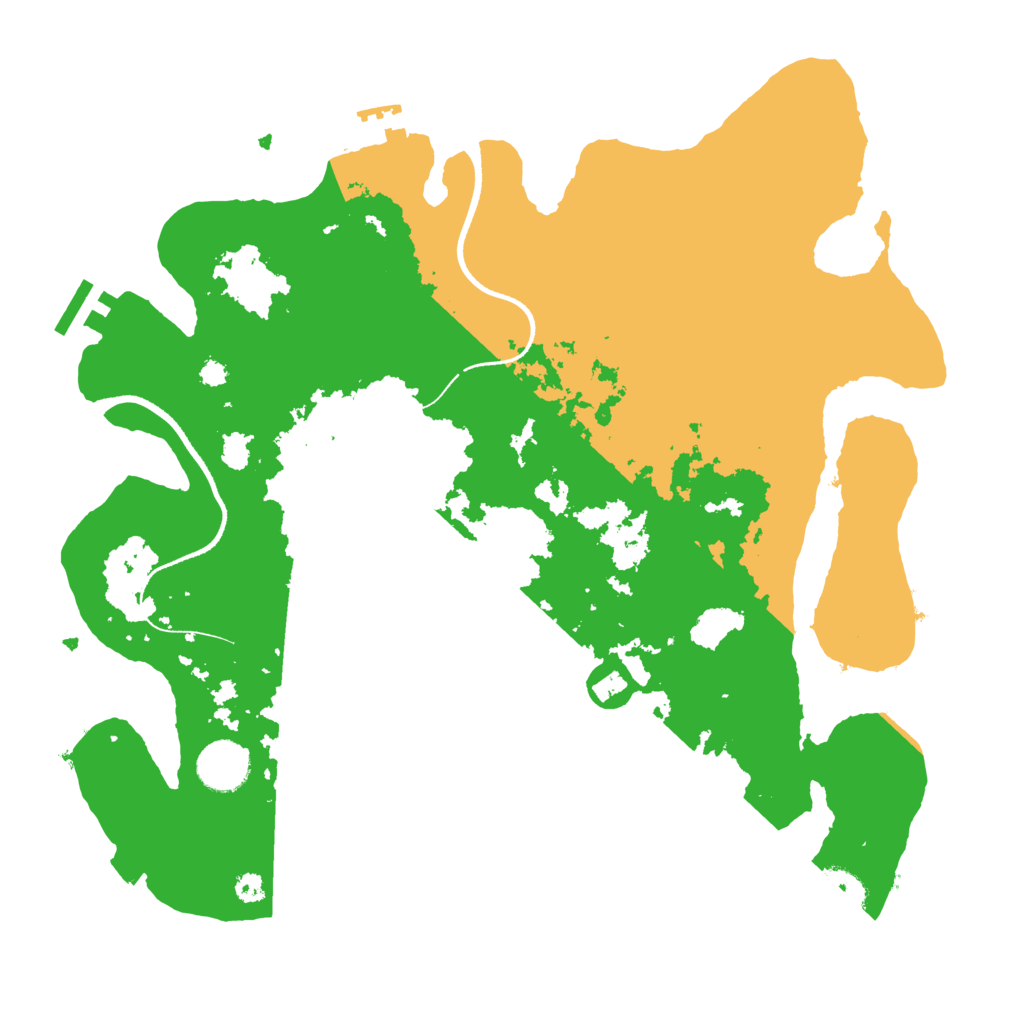 Biome Rust Map: Procedural Map, Size: 3500, Seed: 1058293135