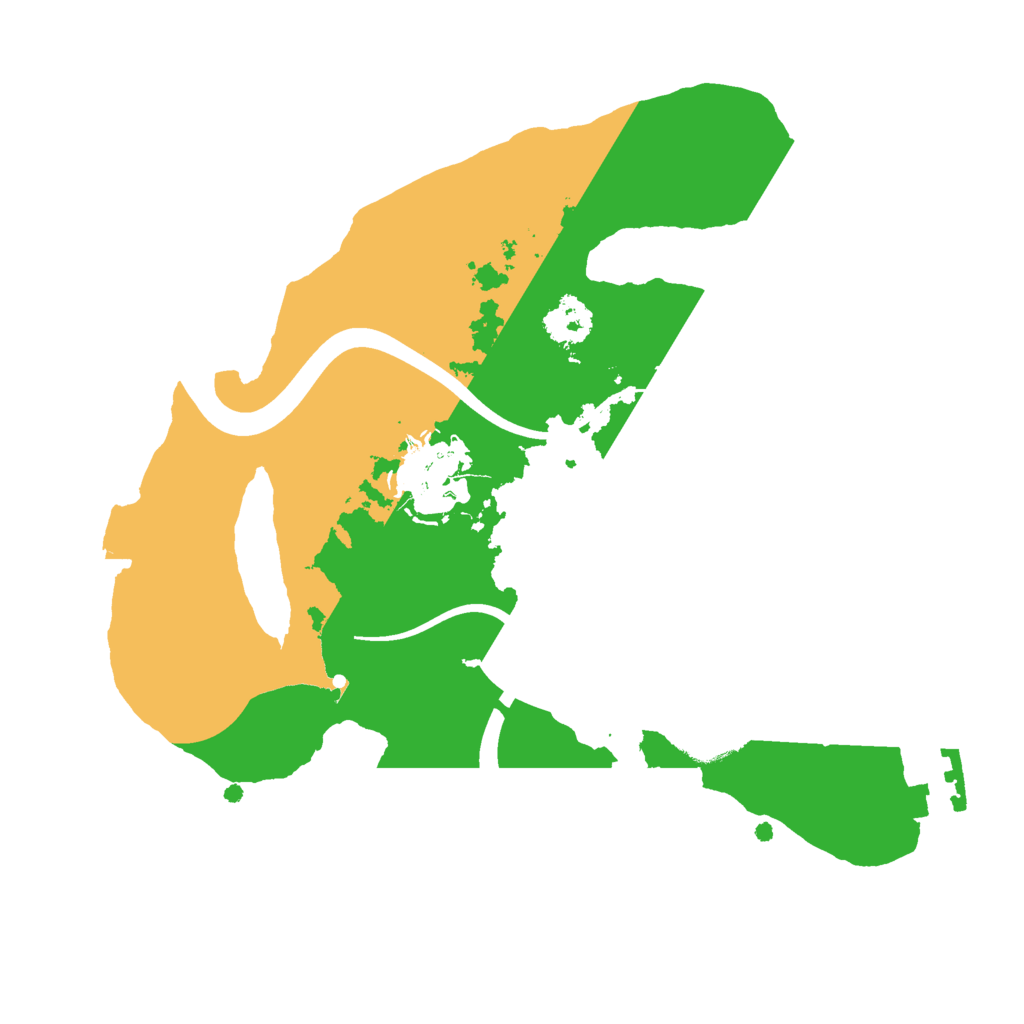 Biome Rust Map: Procedural Map, Size: 2200, Seed: 21213