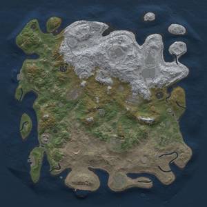 Thumbnail Rust Map: Procedural Map, Size: 4000, Seed: 865467678, 19 Monuments
