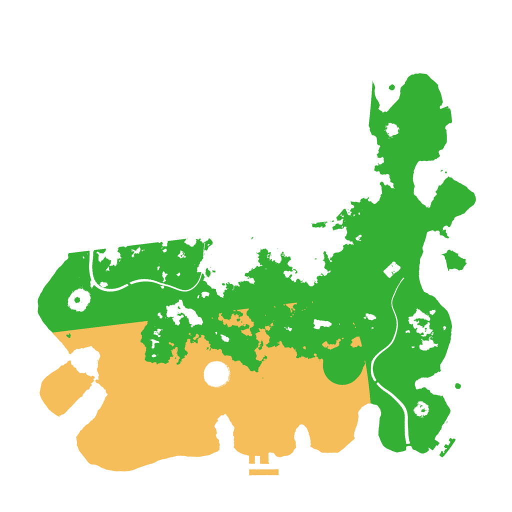 Biome Rust Map: Procedural Map, Size: 3500, Seed: 381451710