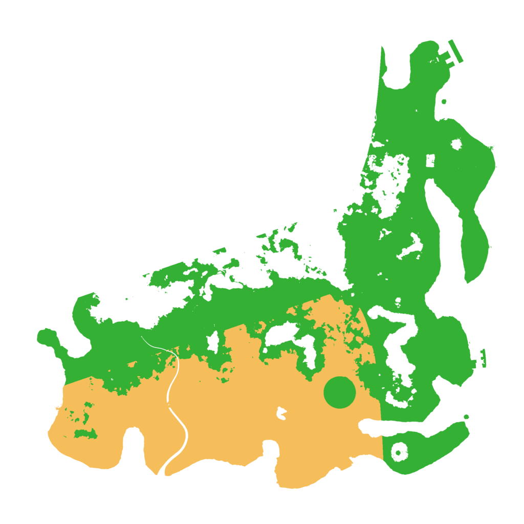 Biome Rust Map: Procedural Map, Size: 4300, Seed: 845261