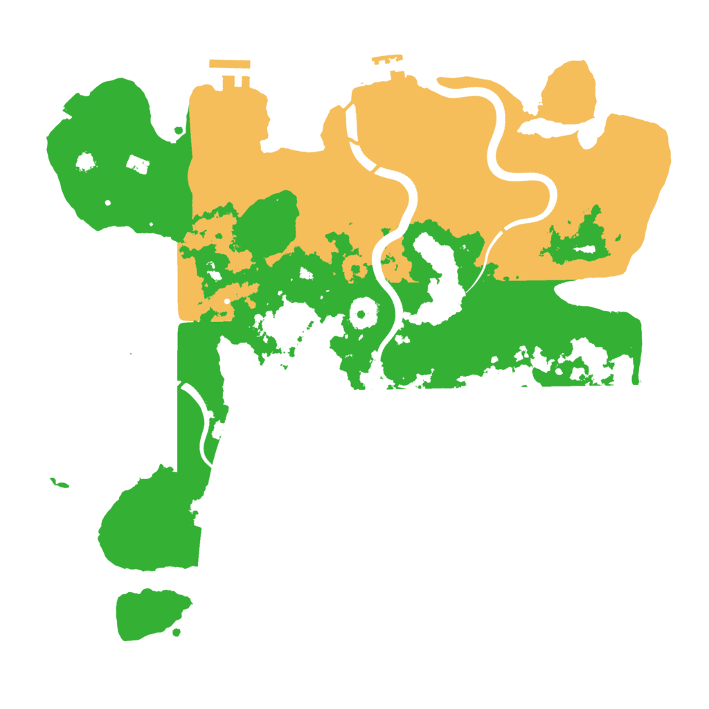 Biome Rust Map: Procedural Map, Size: 3500, Seed: 218953340