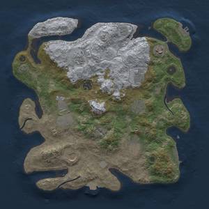 Thumbnail Rust Map: Procedural Map, Size: 3500, Seed: 1154578695, 17 Monuments