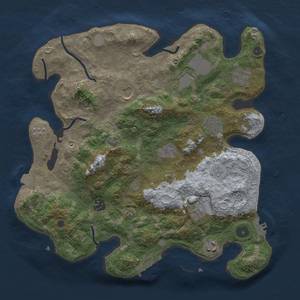 Thumbnail Rust Map: Procedural Map, Size: 3600, Seed: 10045286, 17 Monuments