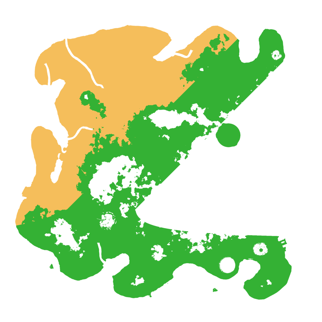 Biome Rust Map: Procedural Map, Size: 3600, Seed: 10045286