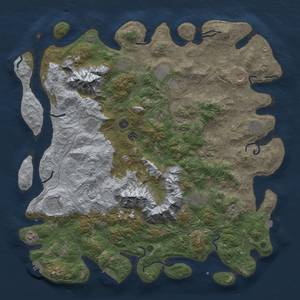 Thumbnail Rust Map: Procedural Map, Size: 5000, Seed: 1845114467, 19 Monuments